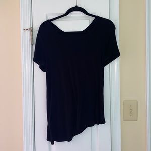 Black short sleeve T-shirt